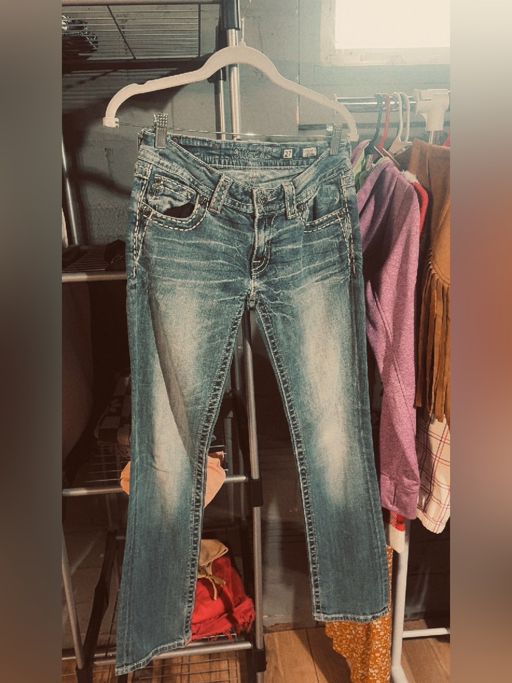 Miss Me Medium Faded Blue Bootcut Jeans